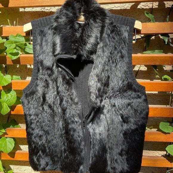 Sutton Studio Fur black Vest (Women's) Small-P - Picture 9 of 10